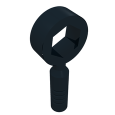 Tool Wrench / Spanner, Box [3-Rib Handle] (604552)