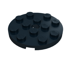 Plate Round 4 x 4 with Pin Hole (60474)