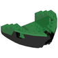 Boat Hull Section, Small Bow 12 x 12 x 5 1/3 with Green Top [Complete Assembly]