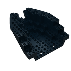 Boat Hull Section, Small Stern 14 x 12 x 5 1/3, Top (6053)