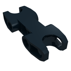Technic Axle and Pin Connector 2 x 5 with Two Ball Joint Sockets [Closed Sides] [Closed Axle Holes] (61053)