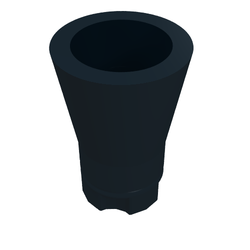 Plant, Palm Tree Trunk - Short Connector, Axle Hole with 2 Inside Prongs