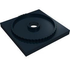 Turntable 4 x 4 Square Base, Locking (61485)