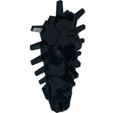 Large Figure Weapon Club, Thorned, Half (Stronius) (64305)