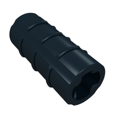 Technic Axle Connector Ridged [with x Hole x Orientation] (6538b)