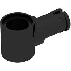 Technic Pin Connector Hub with 1 Pin with Friction Ridges Lengthwise [Centered Friction Ridge] (65487)