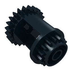 Technic Gear Differential, 24 -16 Tooth with Clutch on Both Sides
