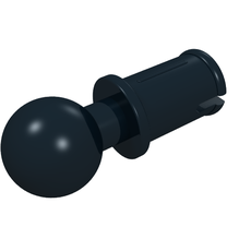 Technic Pin with Friction Ridges Lengthwise and Towball (6628)