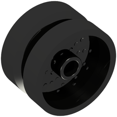 Wheel 18 x 12 with Pin Hole and Stud (66727)