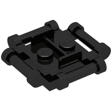 Plate Special 2 x 2 with 4 Side Handles Closed Ends (66961)