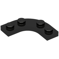 Plate Round Corner 3 x 3 with 2 x 2 Round Cutout (68568)