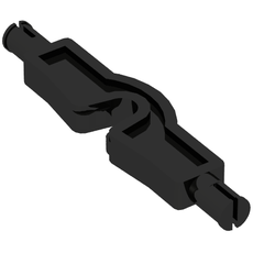 Vehicle Axle with Steering Clip and Pins (69964)