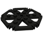 Technic Plate Rotor 6 Blade with Clip Ends Connected [aka Water Wheel] - Solid Studs