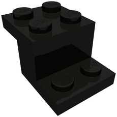 Bracket 3 x 2 x 1 1/3 with Bottom Stud Holder (73562)