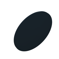 Shield Round Bowed [Plain] (75902)