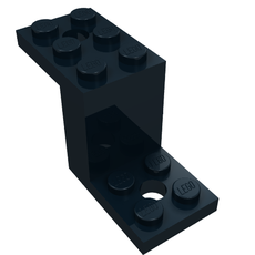 Bracket 5 x 2 x 2 1/3 with Holes, Inside Stud Holder (76766)