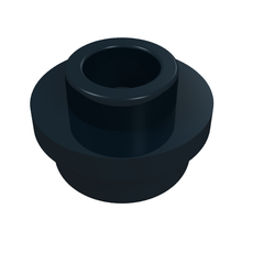 Plate Round 1 x 1 with Open Stud (85861)