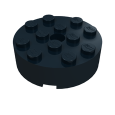 Brick Round 4 x 4 Centre Hole (87081)
