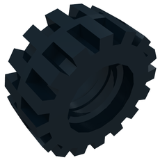 Tyre 15 x 6 Offset Tread Small with Band around Center (87414)