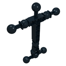 Large Figure Skeletal, Torso with 9 Ball Joints, and 8 Holes, Large (90623)