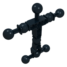 Large Figure Skeletal, Torso with 9 Ball Joints, and 6 Holes, Medium (90625)