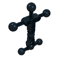 Large Figure Skeletal, Torso with 7 Ball Joints, and 6 Holes, Small (90626)