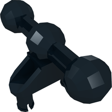 Large Figure Skeletal, Connector, Perpendicular, 3L with 2 Pins, 3 Ball Joints on Axle (90634)