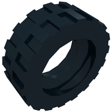 Tyre 17.5 x 6 with Shallow Staggered Treads and Middle Band (92409)