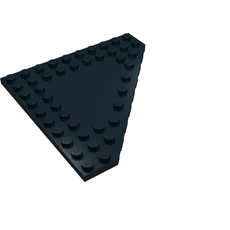 Wedge Plate 10 x 10 Cut Corner [No Centre Studs] (92584)