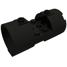 Cylinder 3 x 6 x 2 2/3 Horizontal Solid Studs (93168)