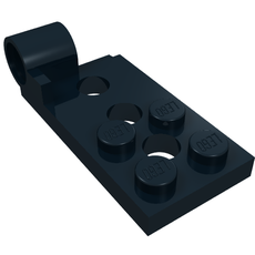 Hinge Plate 2 x 4 with Pin Hole with 3 Holes - Bottom (98285)