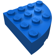 Brick Round Corner 4 x 4 Full Brick (2577)