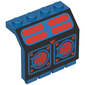 Hinge Panel 2 x 4 x 3 1/3 with Blue Aquazone Print [6190]