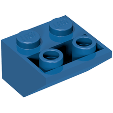Brick Sloped Inverted 45° 2 x 2 [Ovoid Bottom Pin, Small Stud Holes] (3660b)