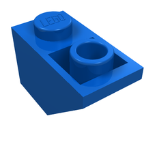 Brick Sloped Inverted 45° 2 x 1 [Old Type with Small Stud Hole] (3665a)