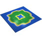 Baseplate 32 x 32 with Island and Center Water Print
