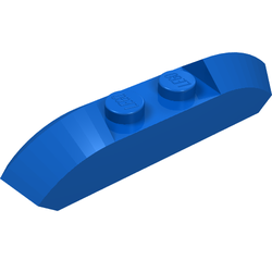 Brick Curved 1 x 4 with Sloped Ends and Two Top Studs