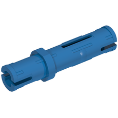 Technic Pin Long with Friction Ridges Lengthwise, 1 Center Slot (42924)
