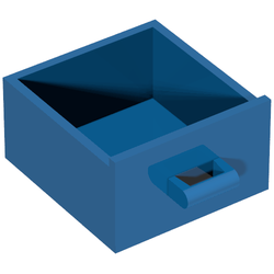 Cupboard 4 x 4 x 4 Drawer, Open Handle