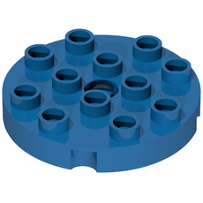 Duplo Plate Round 4 x 4 (98222)