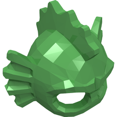 Mask, Swamp Creature with Eye Holes, Fins and Spikes (10227)