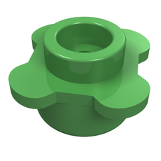Plant, Flower, Plate Round 1 x 1 with 4 Petals (33291)