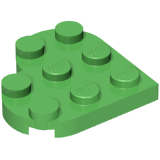 Plate Angled 3 x 3 with Heart Shape (39613)