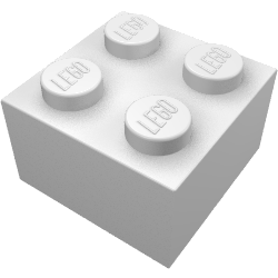 LEGO part LDraw render in color 1000 - Glow in Dark White LEGO part LDraw render in color 1000 - Glow in Dark White