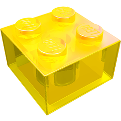 LEGO part LDraw render in color 1005 - Trans Fire Yellow LEGO part LDraw render in color 1005 - Trans Fire Yellow