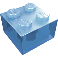 LEGO part LDraw render in color 1006 - Trans Light Royal Blue LEGO part LDraw render in color 1006 - Trans Light Royal Blue
