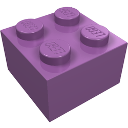 LEGO part LDraw render in color 1007 - Reddish Lilac LEGO part LDraw render in color 1007 - Reddish Lilac