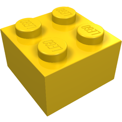 LEGO part LDraw render in color 1011 - Vintage Yellow LEGO part LDraw render in color 1011 - Vintage Yellow