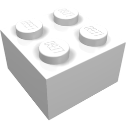 LEGO part LDraw render in color 1013 - Modulex White LEGO part LDraw render in color 1013 - Modulex White