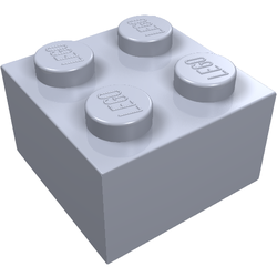 LEGO part LDraw render in color 1014 - Modulex Light Bluish Gray LEGO part LDraw render in color 1014 - Modulex Light Bluish Gray